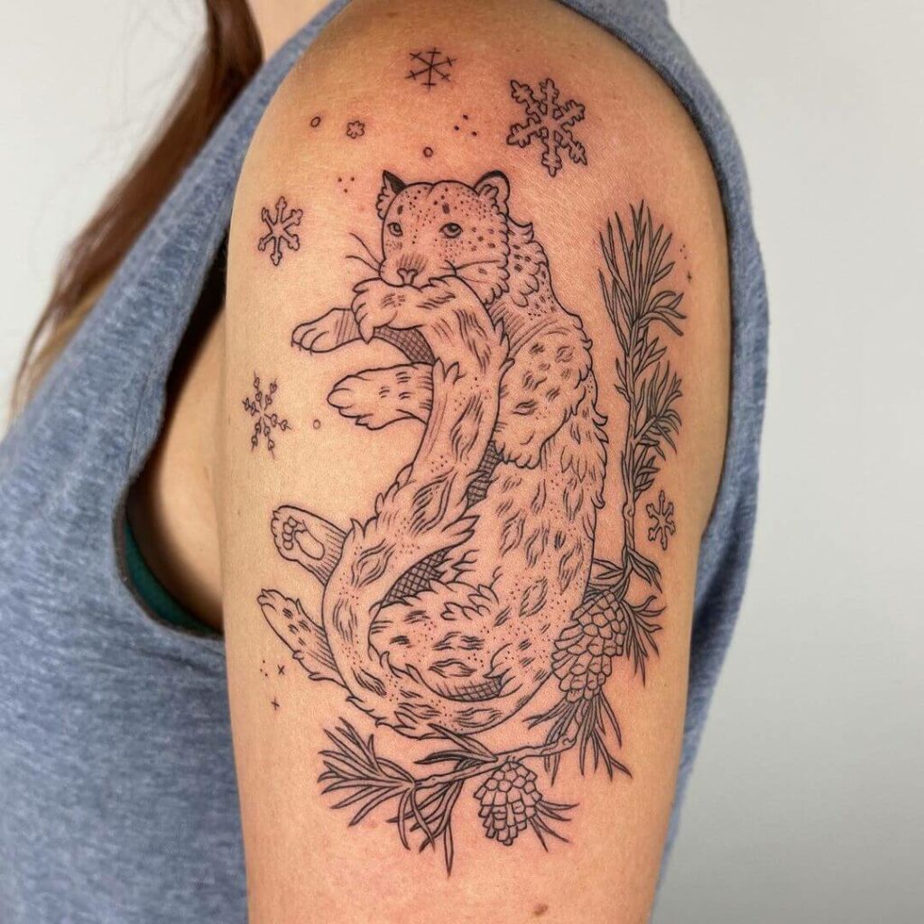12+ Best Snow Leopard Tattoo Ideas To Inspire You! 10 Snow Leopard Tattoo