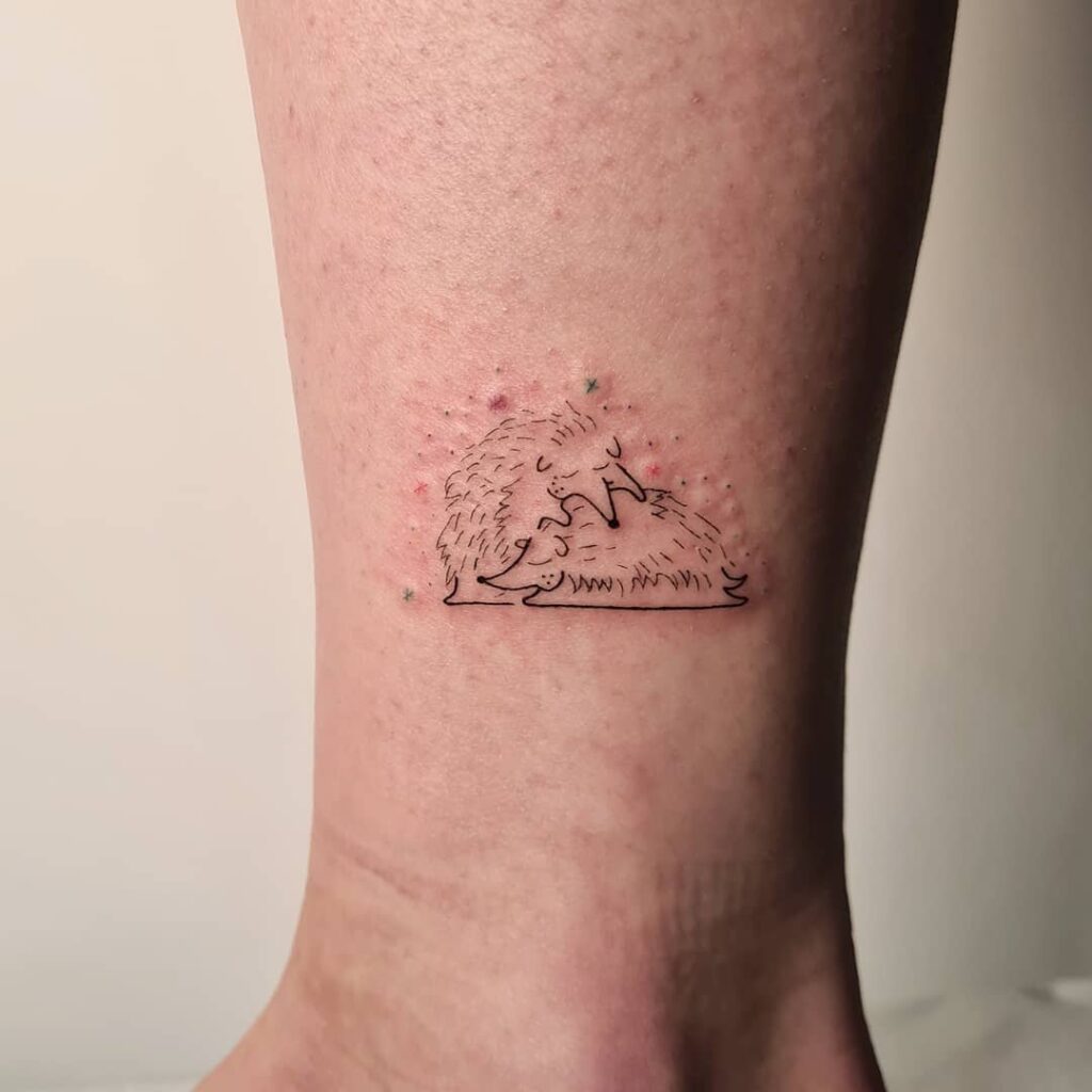 11+ Hedgehog Tattoo Ideas That Will Blow Your Mind! 16 Snuggly Hedgehogs Tattoo