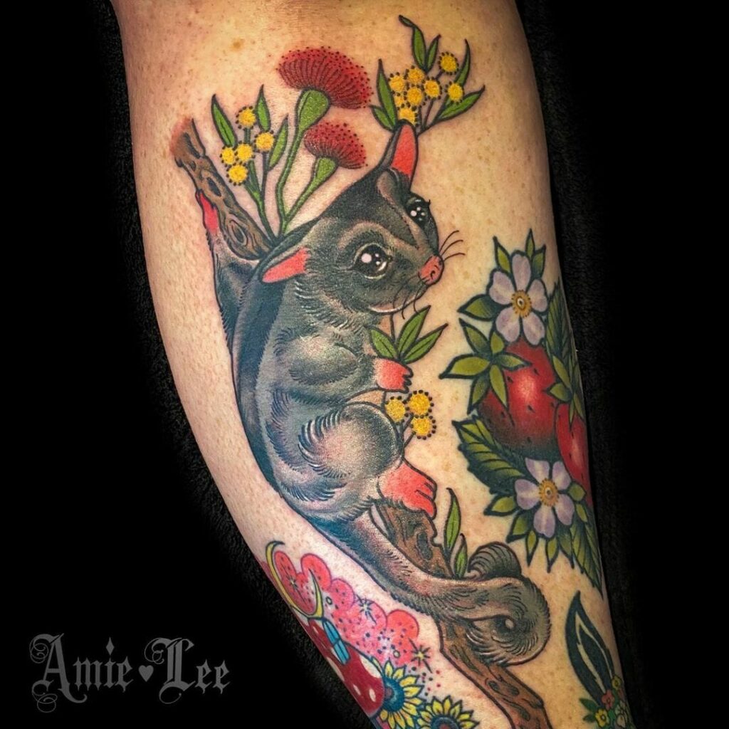 12+ Australiana Tattoo Ideas To Inspire You! 16 Southern Cross Sugar Glider