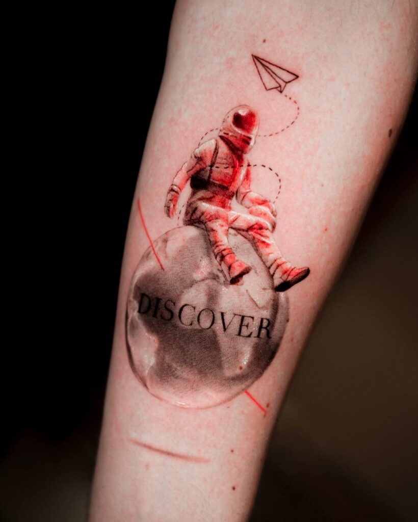 12+ Wanderer Tattoo Ideas To Inspire You! 15 Space Traveller Tattoo