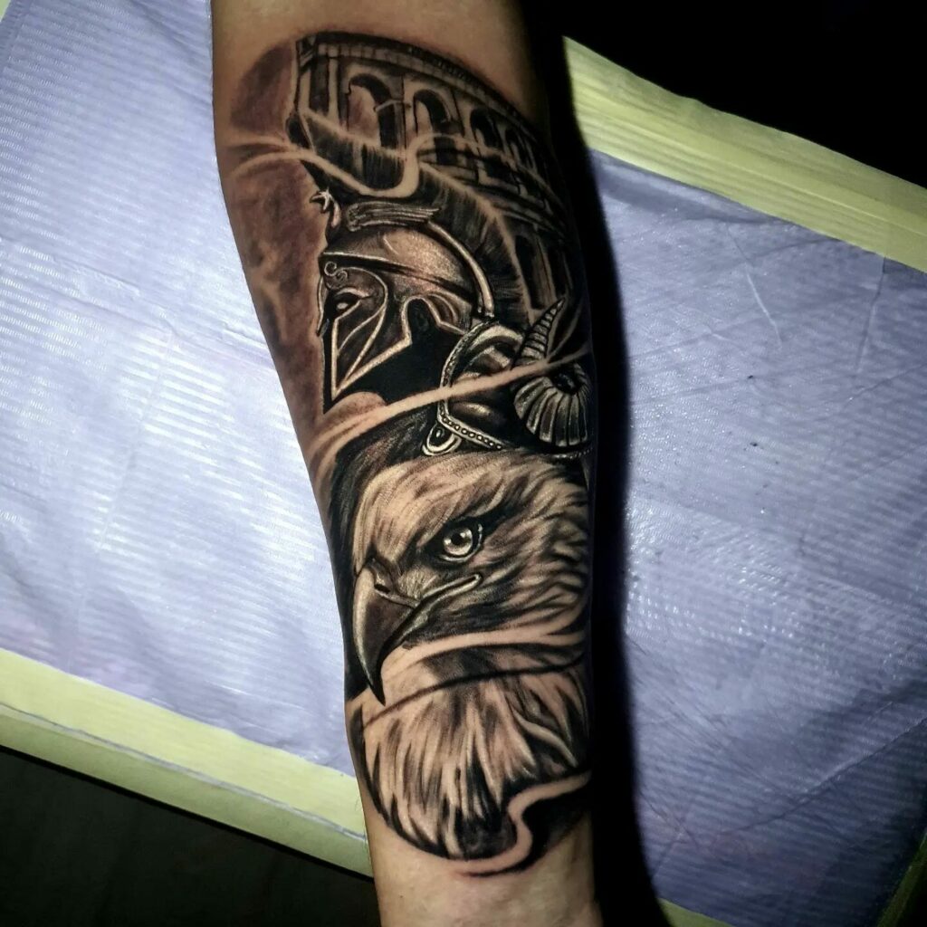12+ Spartan Warrior Tattoo Ideas To Inspire You! 18 Spartan Warrior In Battle Tattoo