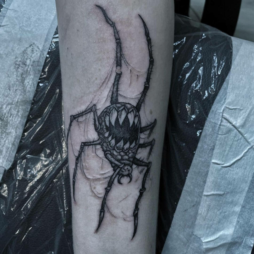 11+ Corpse Tattoo Ideas That Will Blow Your Mind! 13 Spider Corpse Tattoo