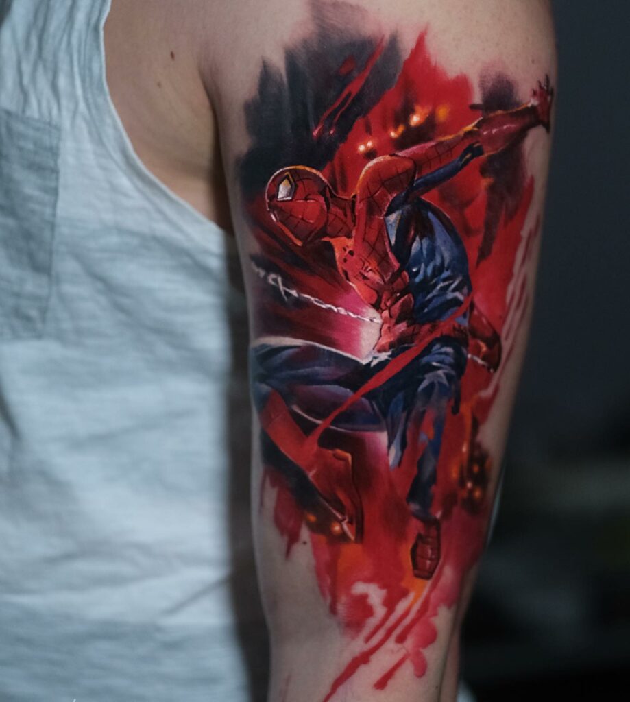 13+ Simple Spiderman Tattoo To Inspire You! 10 Spiderman Tattoo