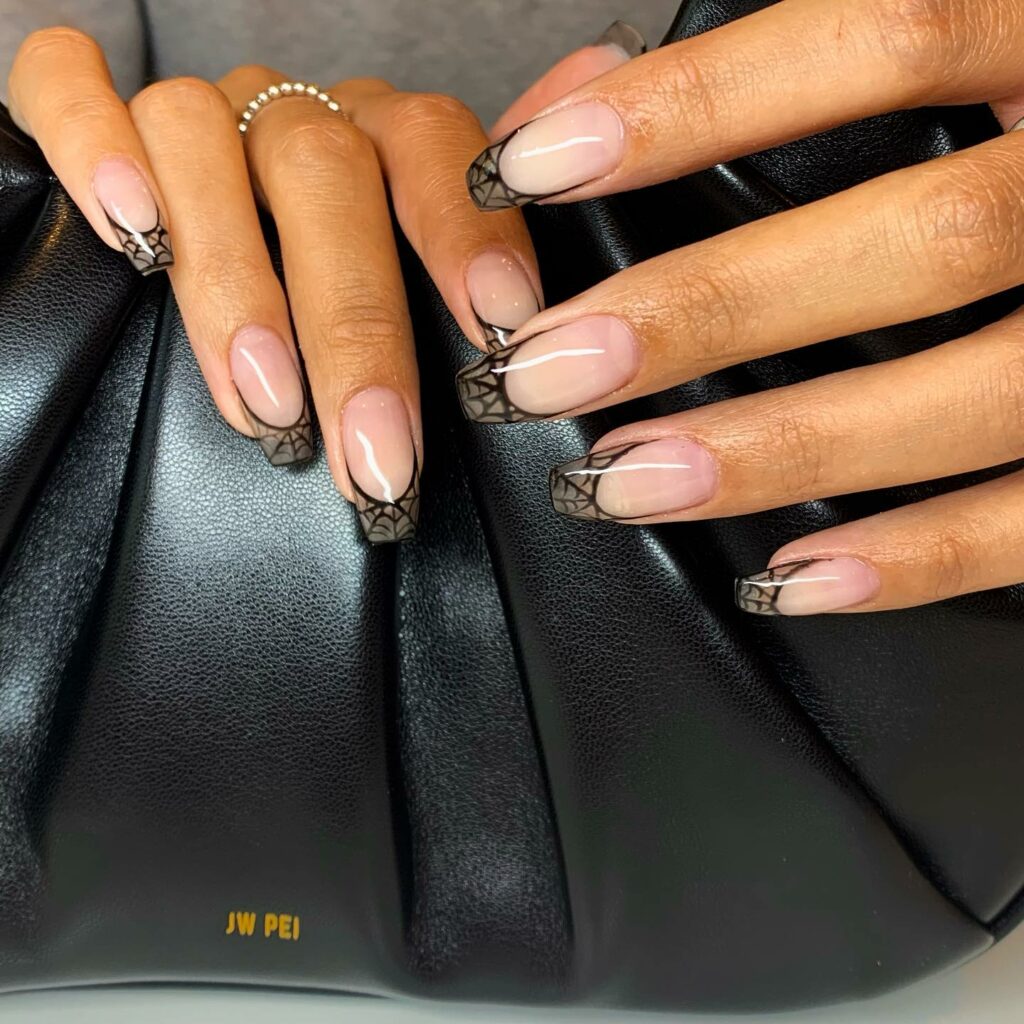 Express Yourself with 30 Emo Nail Designs in 2024 43 Spiderweb Tips