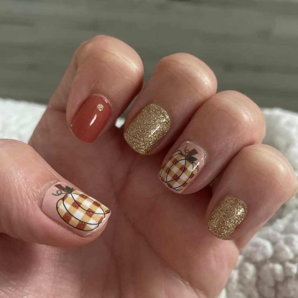 26 Latest Pumpkin Nail Designs To Try This Halloween 23 Splash Pumpkin Nails