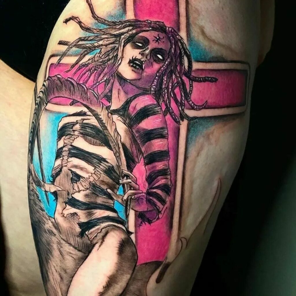 11+ Spooky Rob Zombie Tattoo Designs that can be your favorite this season! 10 Spooky Rob Zombie Tattoo