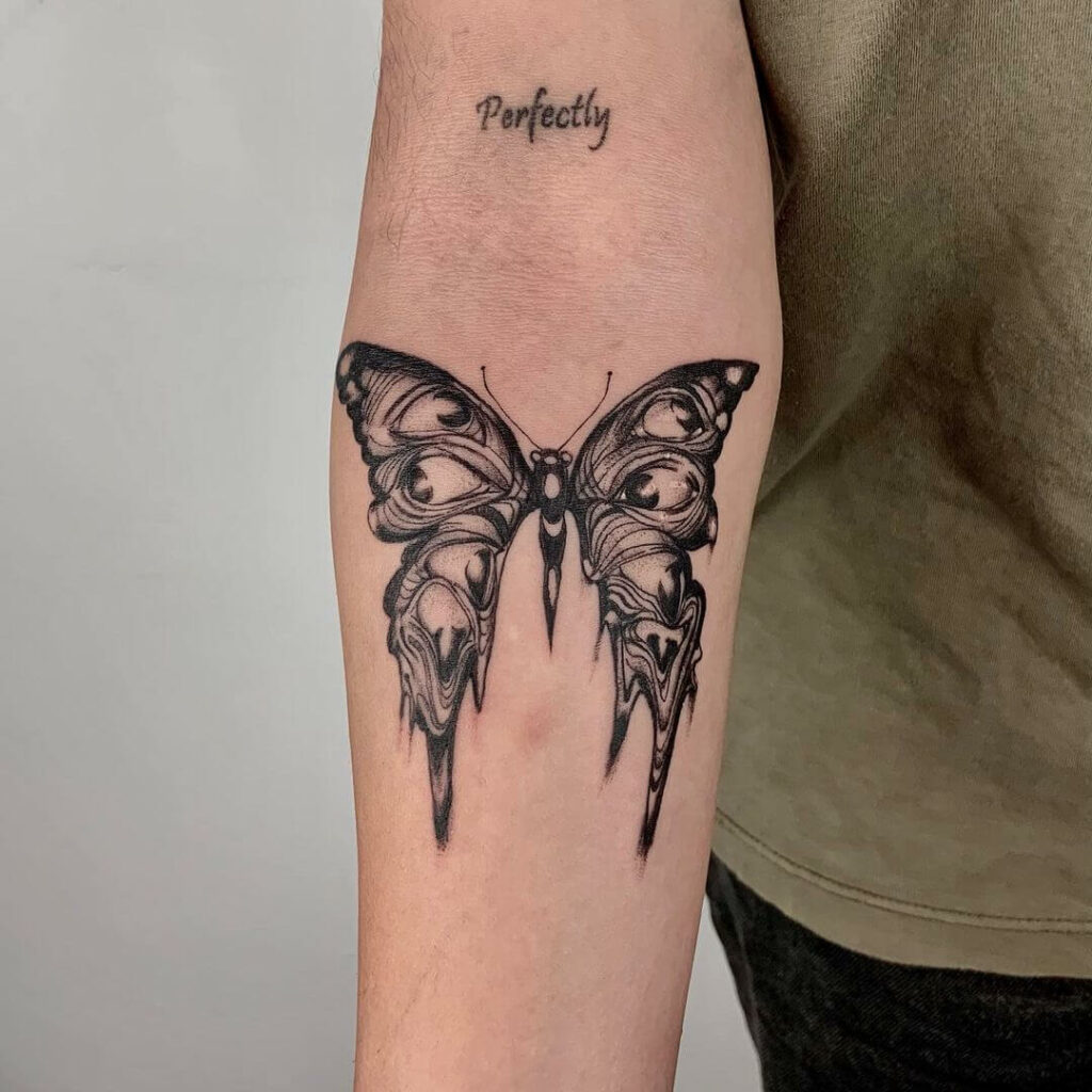 11+ Butterfly Eye Tattoo Ideas That Will Blow Your Mind! 17 Spooky Style Butterfly Eye Body Art