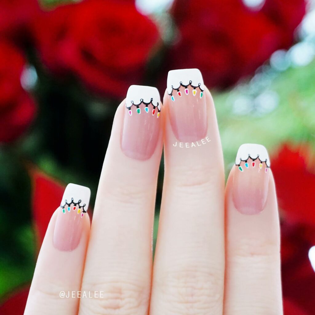 Illuminate Your Nails with 20 Christmas Lights Nail Ideas in 2024 13