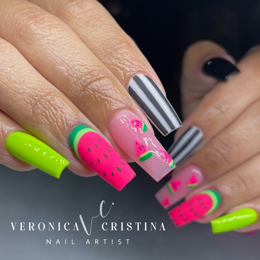 29 LATEST WATERMELON NAIL DESIGNS TO TRY IN 2024! 33 Square Watermelon Nails Precision