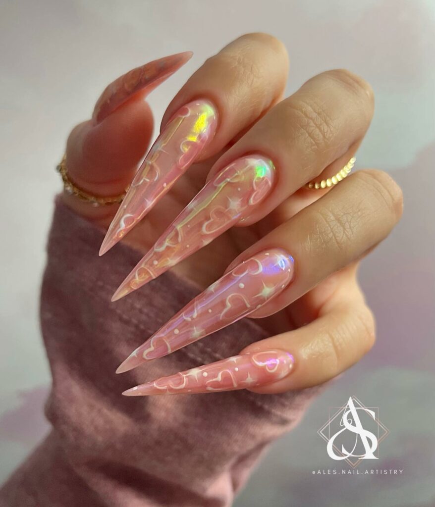 Shimmer with 30 Holographic Nail Designs in 2024 26 Stardust Effect