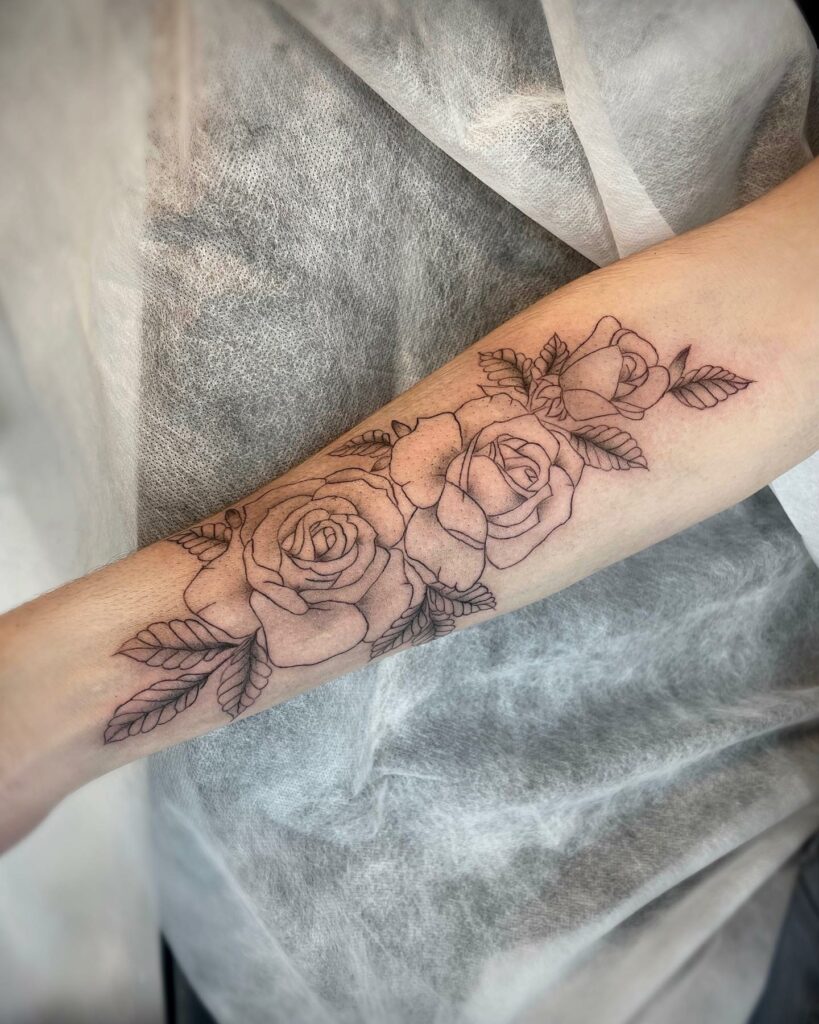 11+ Realistic Rose Tattoo Stencil Ideas That Will Blow Your Mind! 20 Stencil Realistic Rose Tattoo Outline