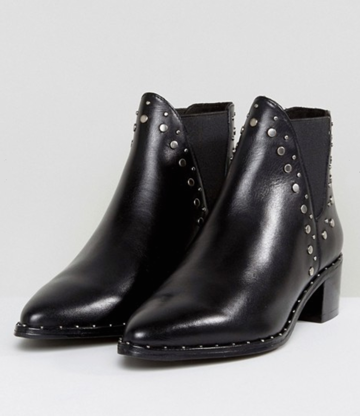 Steve Madden Doruss Leather Studded Boots – $143 Steve Madden Doruss Leather Studded Boots