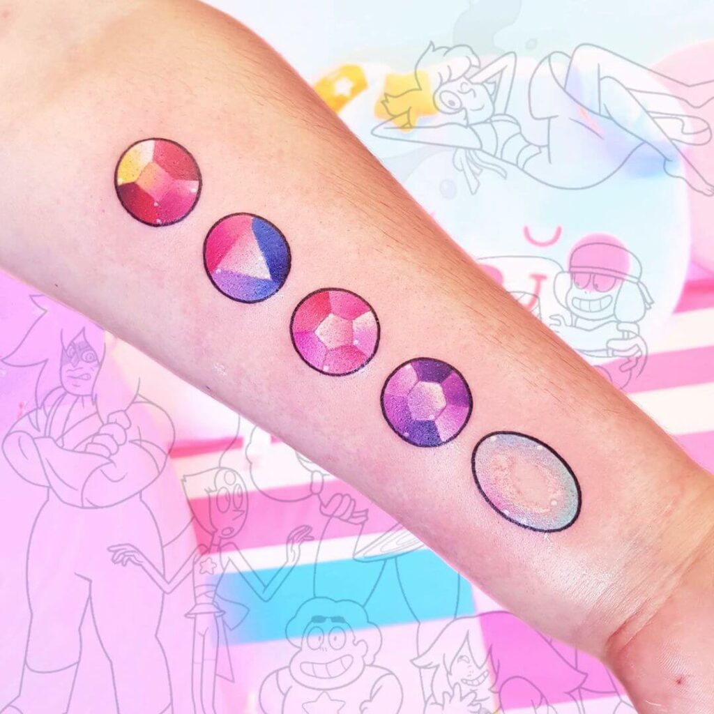 11+ Steven Universe Tattoo Ideas You Have To See To Believe! 14 Steven Universe Gemstones Tattoo
