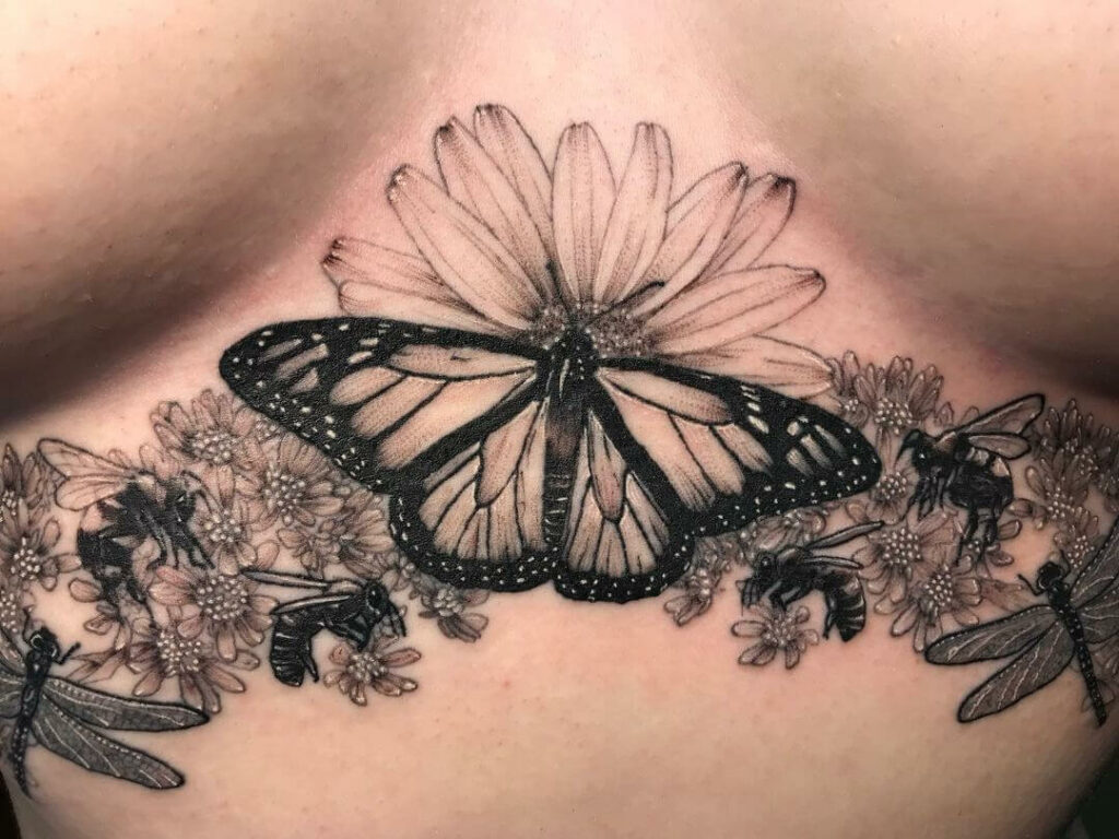 200 Monarch Butterfly Tattoo Ideas for 2024 14 Stomach Butterfly Tattoos For Women