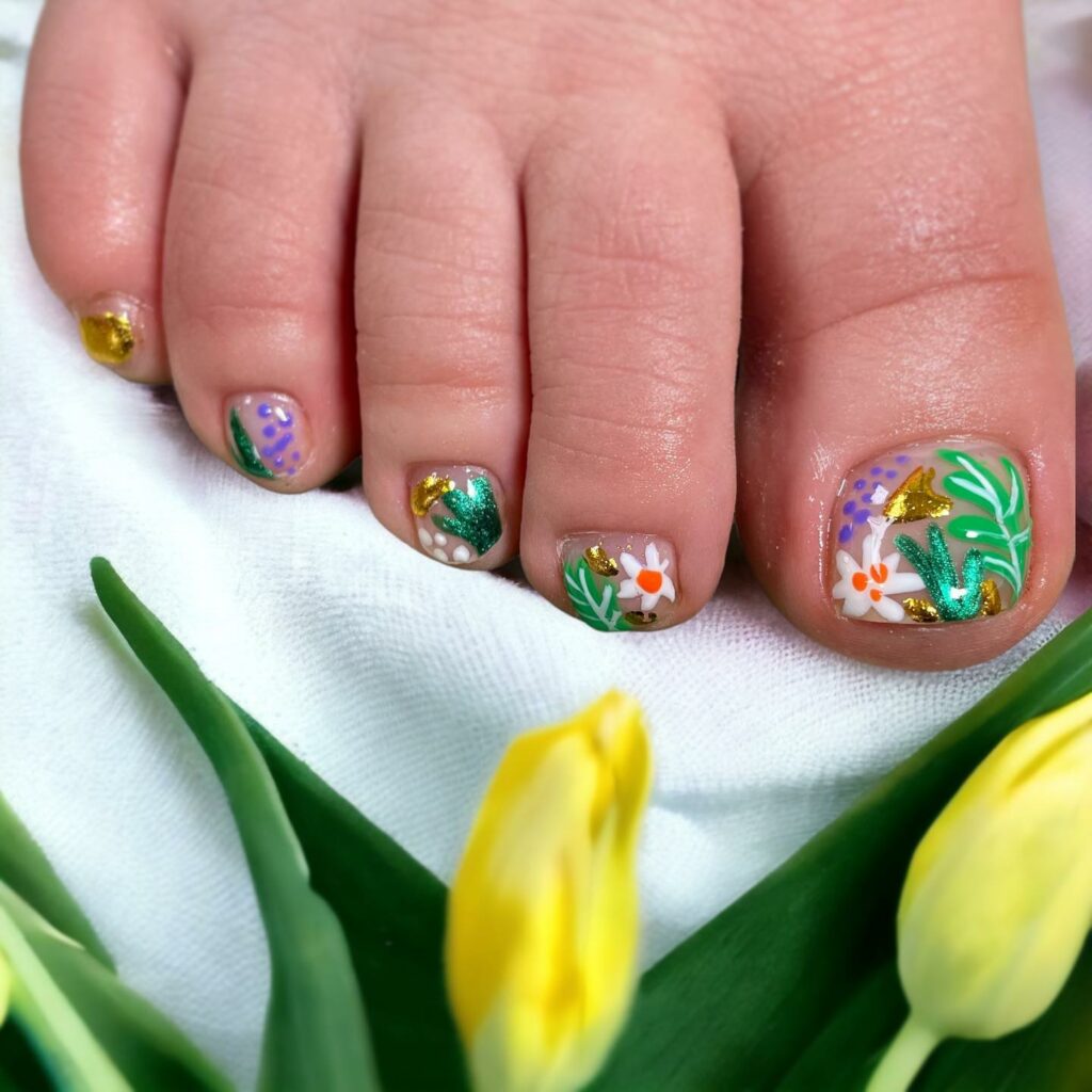 30 Gel Pedicure Ideas to Experiment with in 2024 39 Stone and Jewel Embellishments