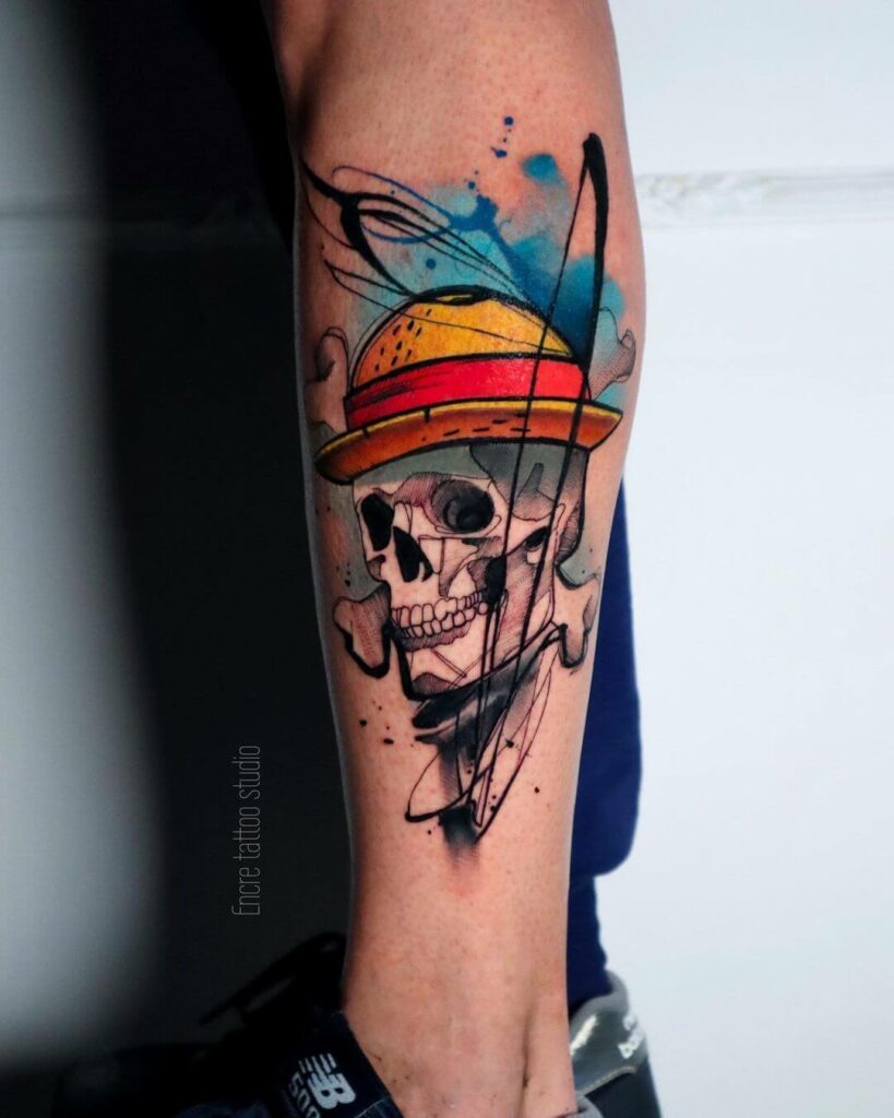 10+ Dark Skull Tattoo Ideas That Will Blow Your Mind! 13 Straw Hats Pirate Skull Tattoo