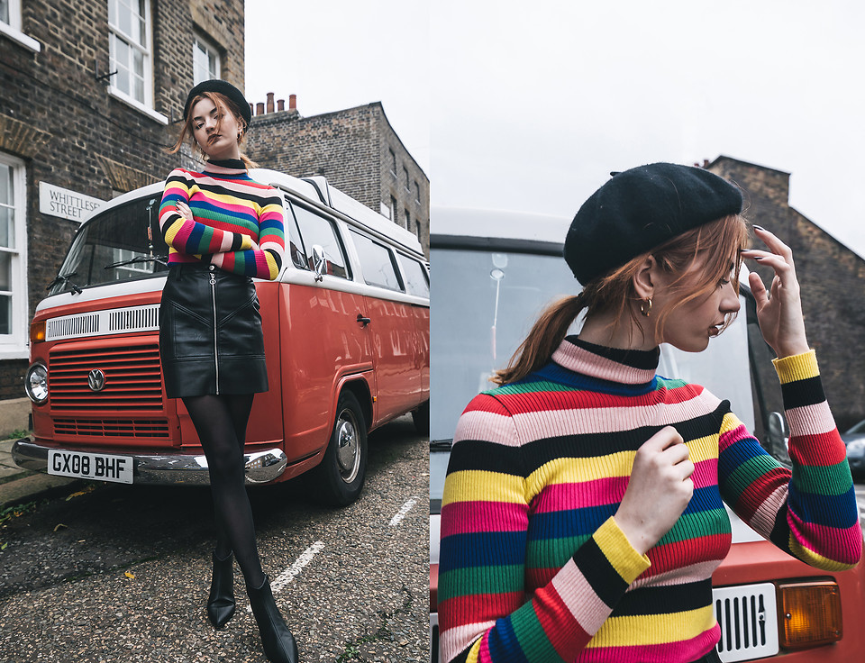 25 Trendy Winter Outfits for Teenage Girls in 2024 10 Striped Sweater
