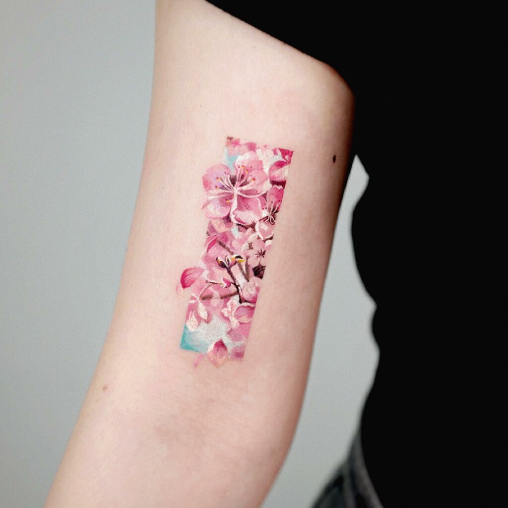11+ Feminine Cherry Blossom Tattoo Ideas That Will Blow Your Mind! 11 Strong Feminine Characteristics Through The Cherry blossom Tattoo