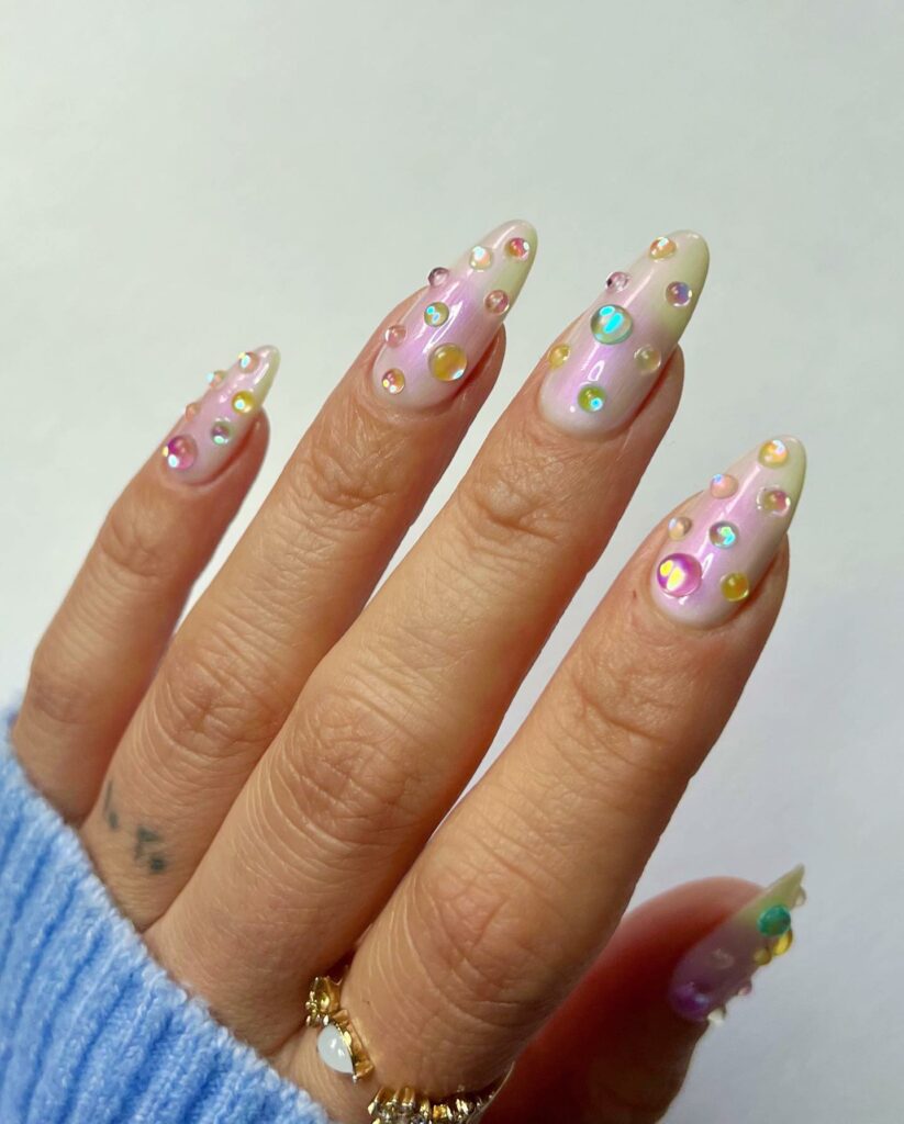 Try Out 40 Simple and Elegant Nail Designs for 2024 31 Studs and Spots