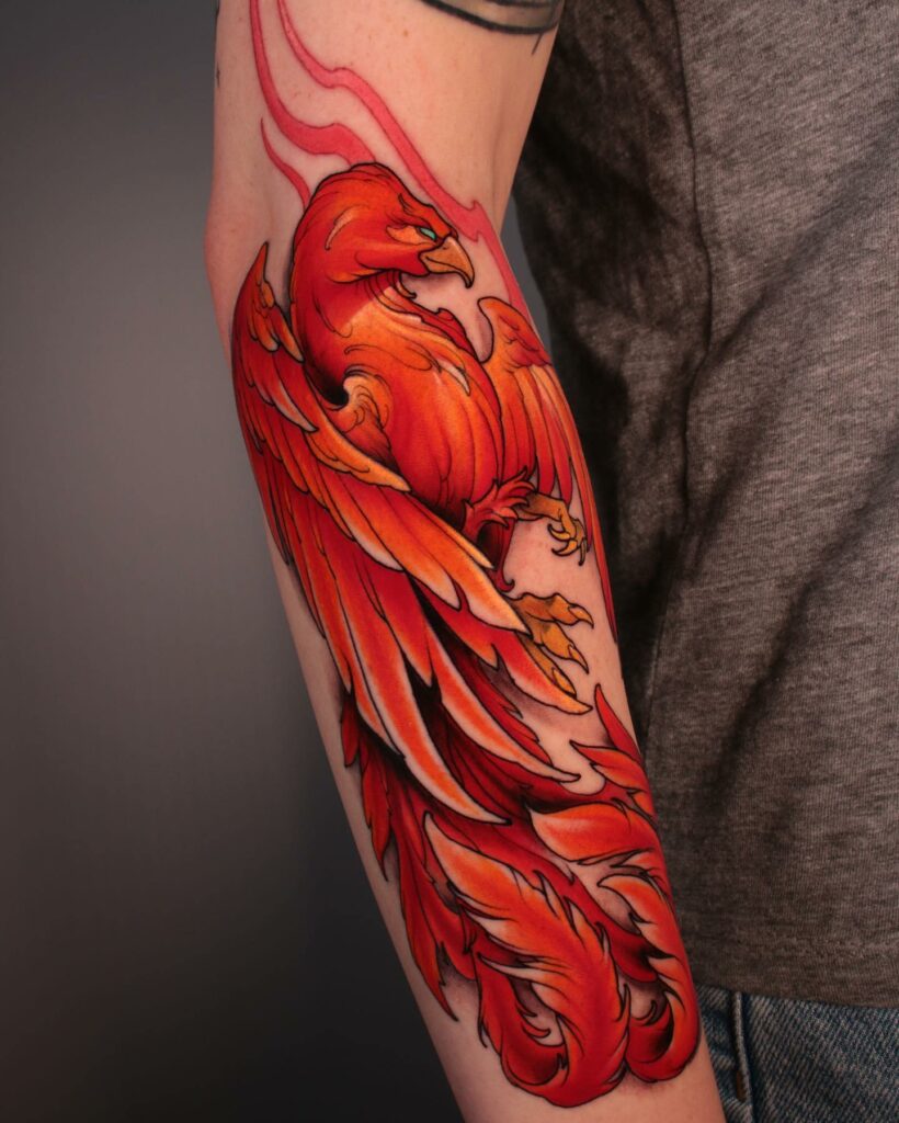 11+ Male Rebirth Phoenix Tattoo Ideas That Will Blow Your Mind! 14 Stunning Male Rebirth Phoenix Tattoo Forearm Ideas