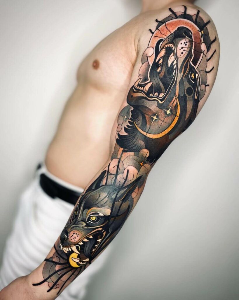 11+ Neo Tattoo Ideas That Will Blow Your Mind! 15 Stunning Neo Traditional Tattoo Sleeve Ideas