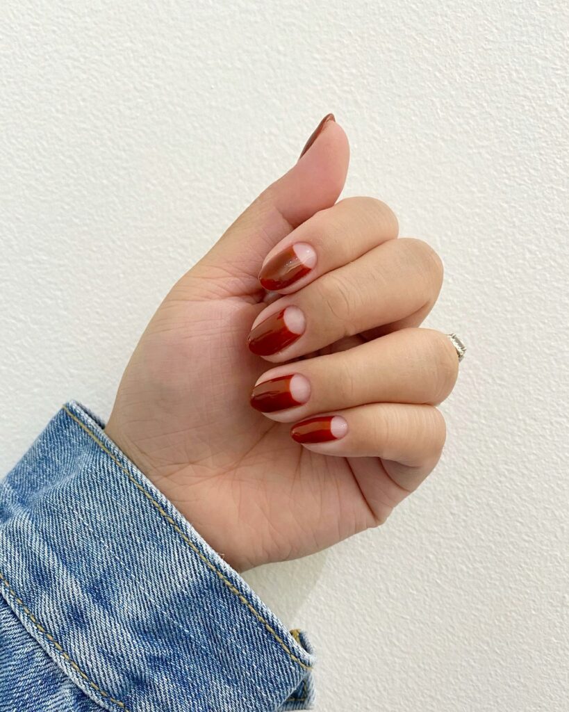 Trendy Half-Moon Nail Designs to Try in 2024 🌙 12 Subtle and Sparkling
