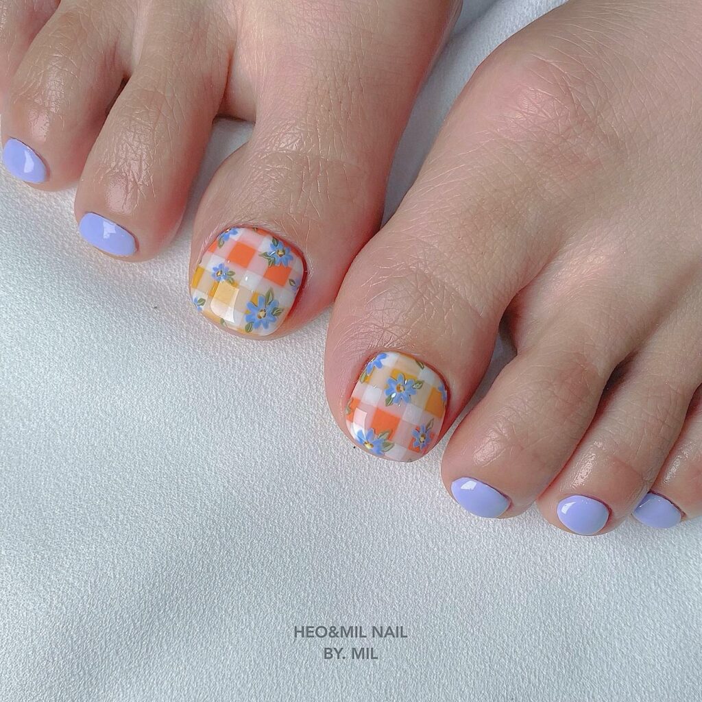 30 Gel Pedicure Ideas to Experiment with in 2024 27 Succulents pedicure nails