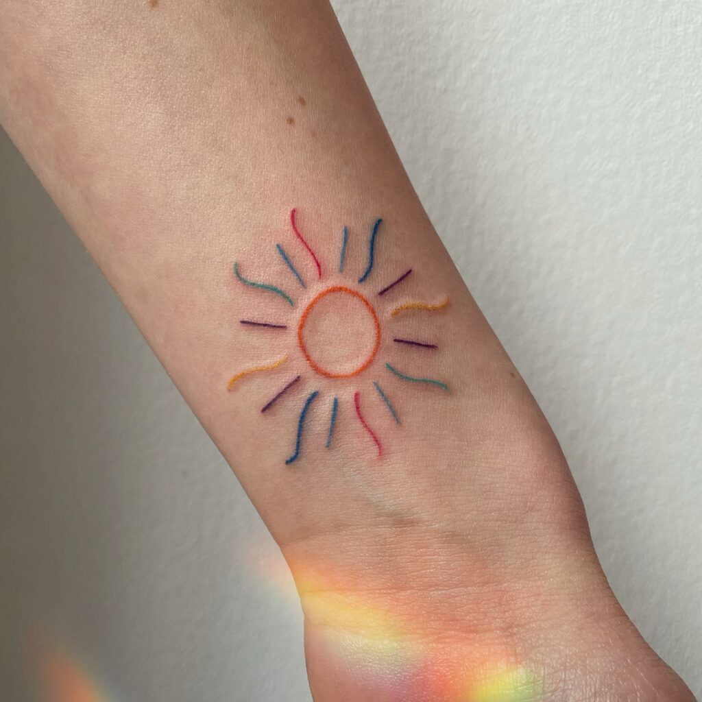 11+ Tattoo Flash Art Ideas That Will Blow Your Mind! 19 Sun Flash Tattoo