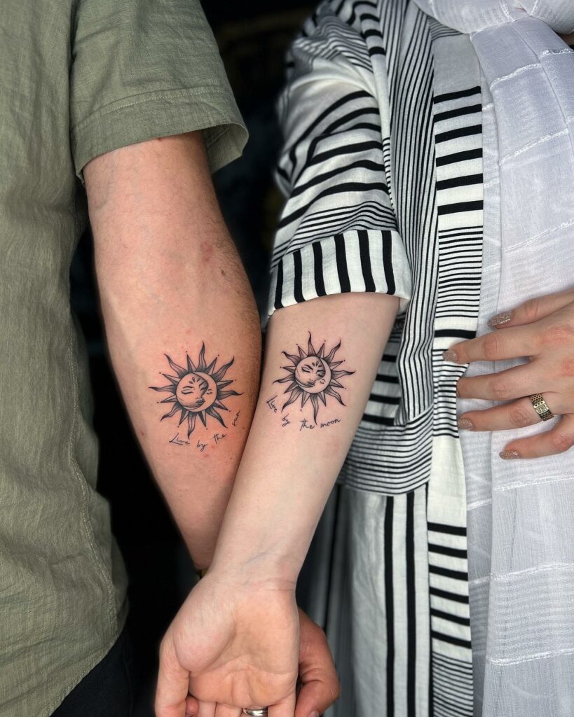 10+ Small Sun Tattoo Designs That Will Blow Your Mind! 15 Sun Moon Surrealist Tattoo