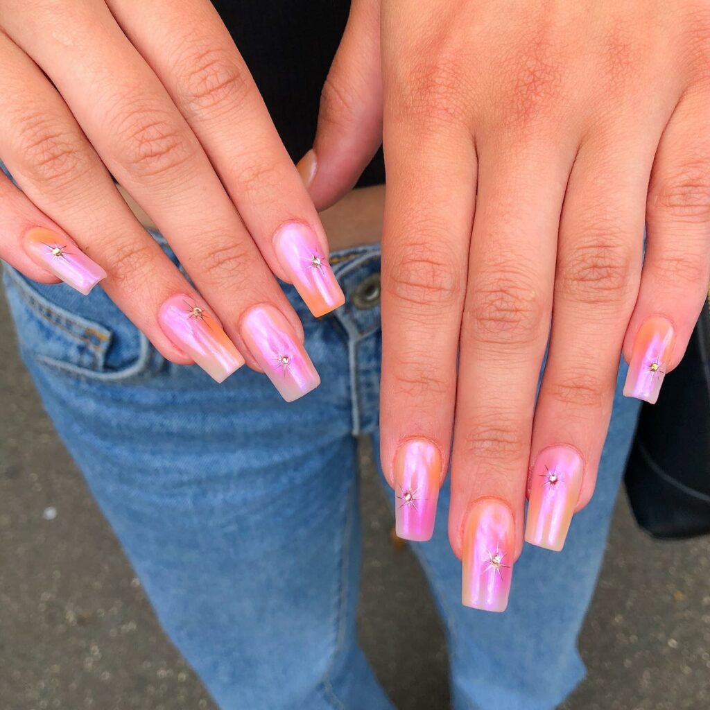 Try Out 40 Simple and Elegant Nail Designs for 2024 47 Sunburst Tips