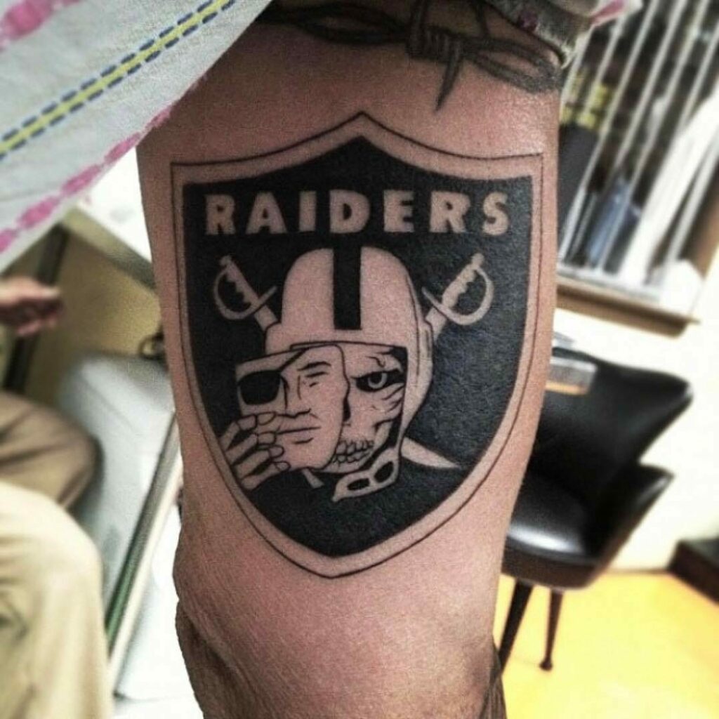 11+ Raiders Tattoo Ideas That Will Blow Your Mind! 12 Super Cool Raiders Logo Tattoo