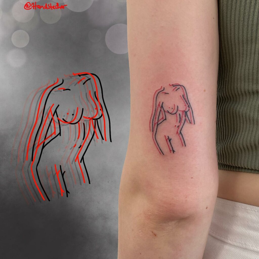 12+ Minimalist Woman Silhouette Tattoo Ideas To Inspire You! 13 Surreal Minimalist Woman Silhouette Tattoos