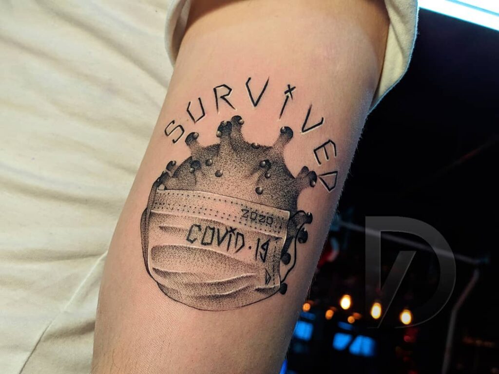 11+ Covid Tattoo Ideas That Will Blow Your Mind! 15 Survived Covid Tattoo Tattooed On Arm