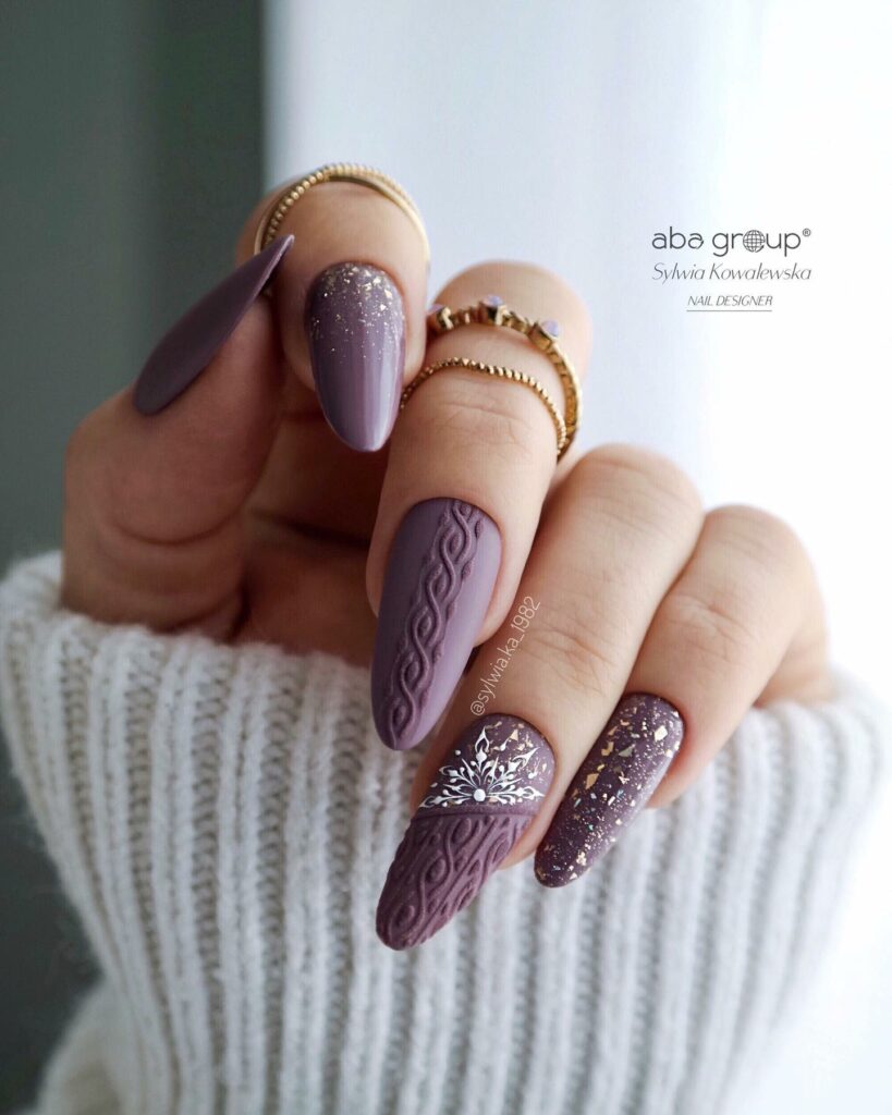 44 Latest Snowflake Nail Ideas To Try In 2024! 15 Knitted Patterns with Snowflake Complements