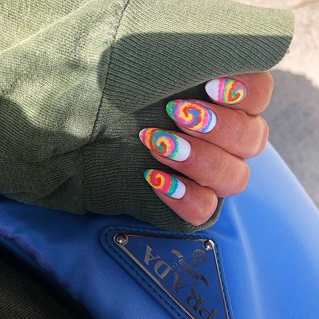 Get Artsy with 25 Tie-Dye Nail Designs in 2024 20 Mesmerizing Swirl Tie-Dye Nails