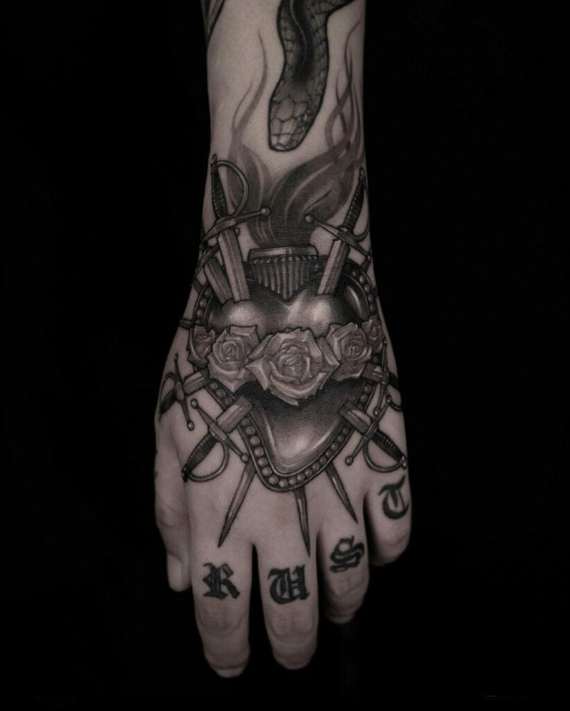 12+ Knife Tattoo Ideas To Inspire You! 20 Sword Piercing The Heart Tattoo