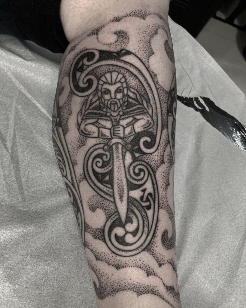 11+ Celtic Sword Tattoo Ideas That Will Blow Your Mind! 18 Sword of Nuada Celtic Tattoo