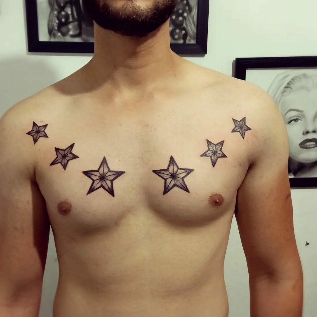 11+ Symmetrical Tattoo Ideas That Will Blow Your Mind! 12 Symmetrical Star Tattoo