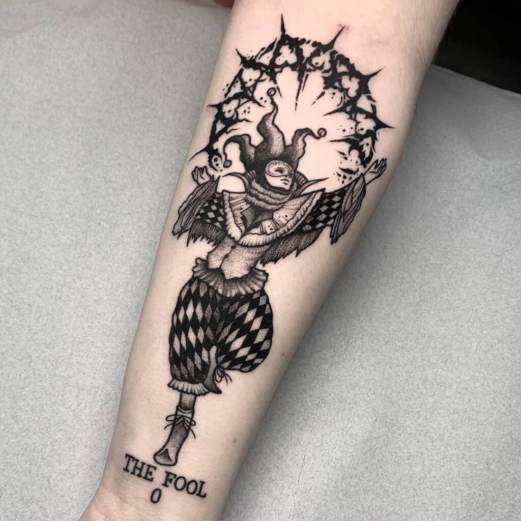 10+ Joker Card Tattoo Ideas You Have to See to Believe! 20 Tarot Card Joker Tattoo Design