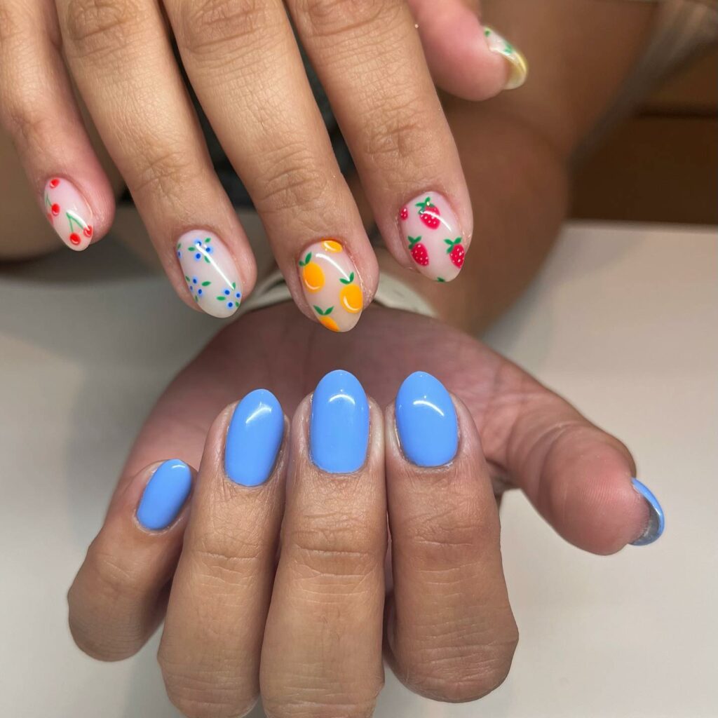 Get Creative with 39 Cute Short Nails Designs for 2024 42 Taste the Rainbow Nails