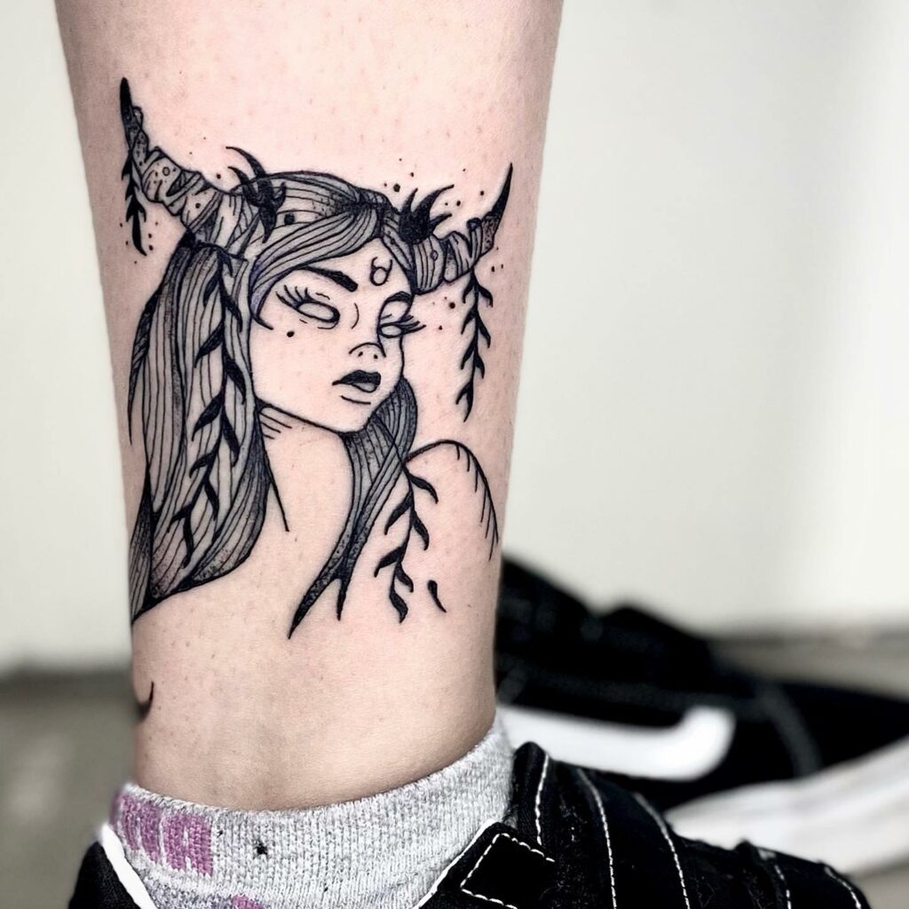 12+ Creative Taurus Tattoos Ideas To Inspire You! 18 Taurus Goddess Tattoo