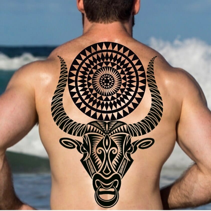 10+ Male Taurus Tattoo Ideas That Will Blow Your Mind! 20 Taurus Tribal Tattoo Designs For Men