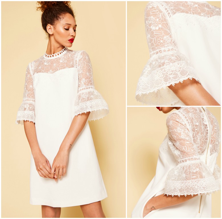 Best Affordable Wedding Dresses 25 Ted Baker RAECHAL - Lace peplum dress