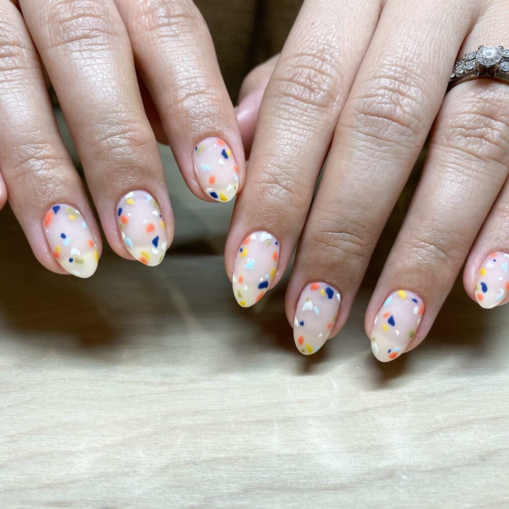Get Graceful with 30 Ballerina Nail Designs for 2024 28 Terrazzo