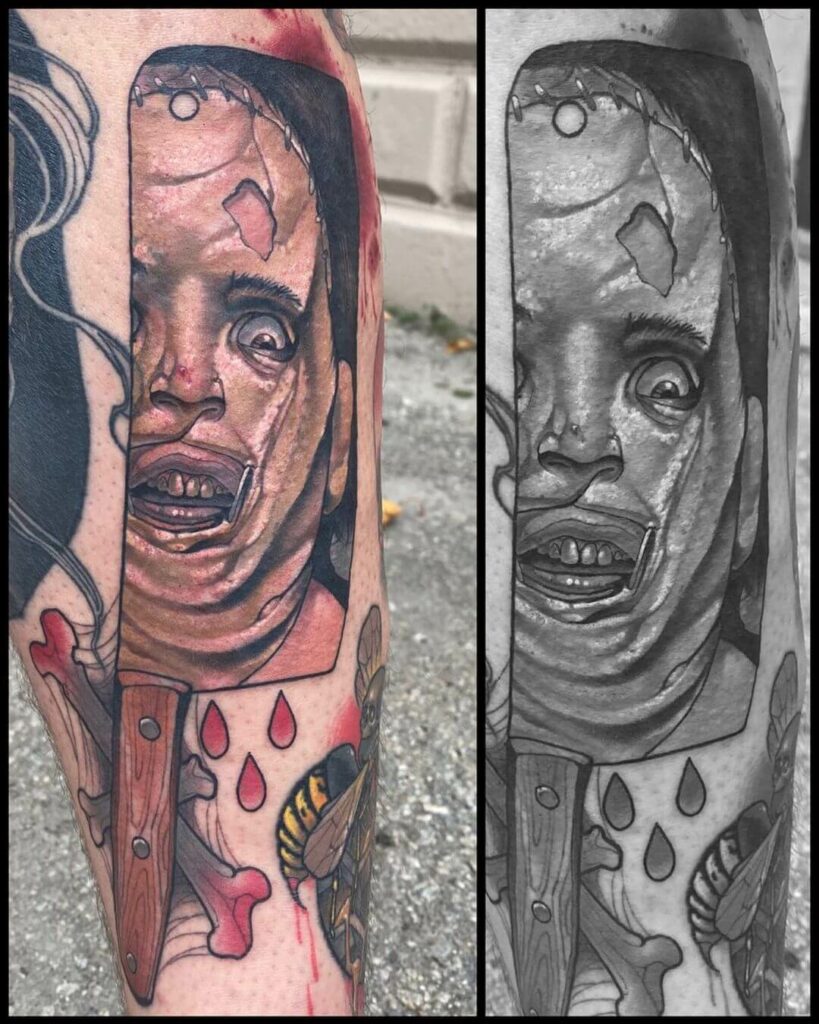 12+ Leatherface Tattoo Ideas To Inspire You! 20 Texas Leatherface Character
