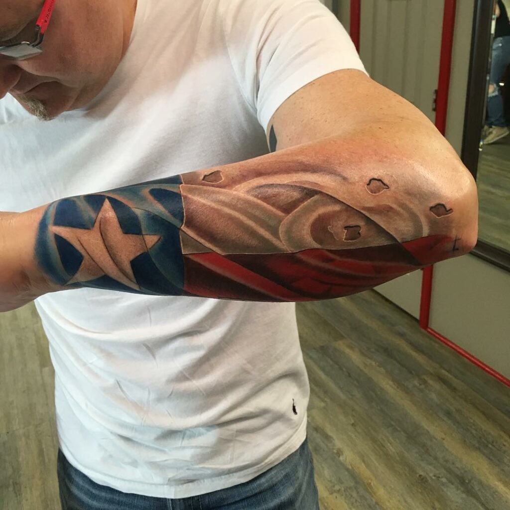 11+ Texas Sleeve Tattoo Ideas That Will Blow Your Mind! 10 Texas Sleeve Tattoo