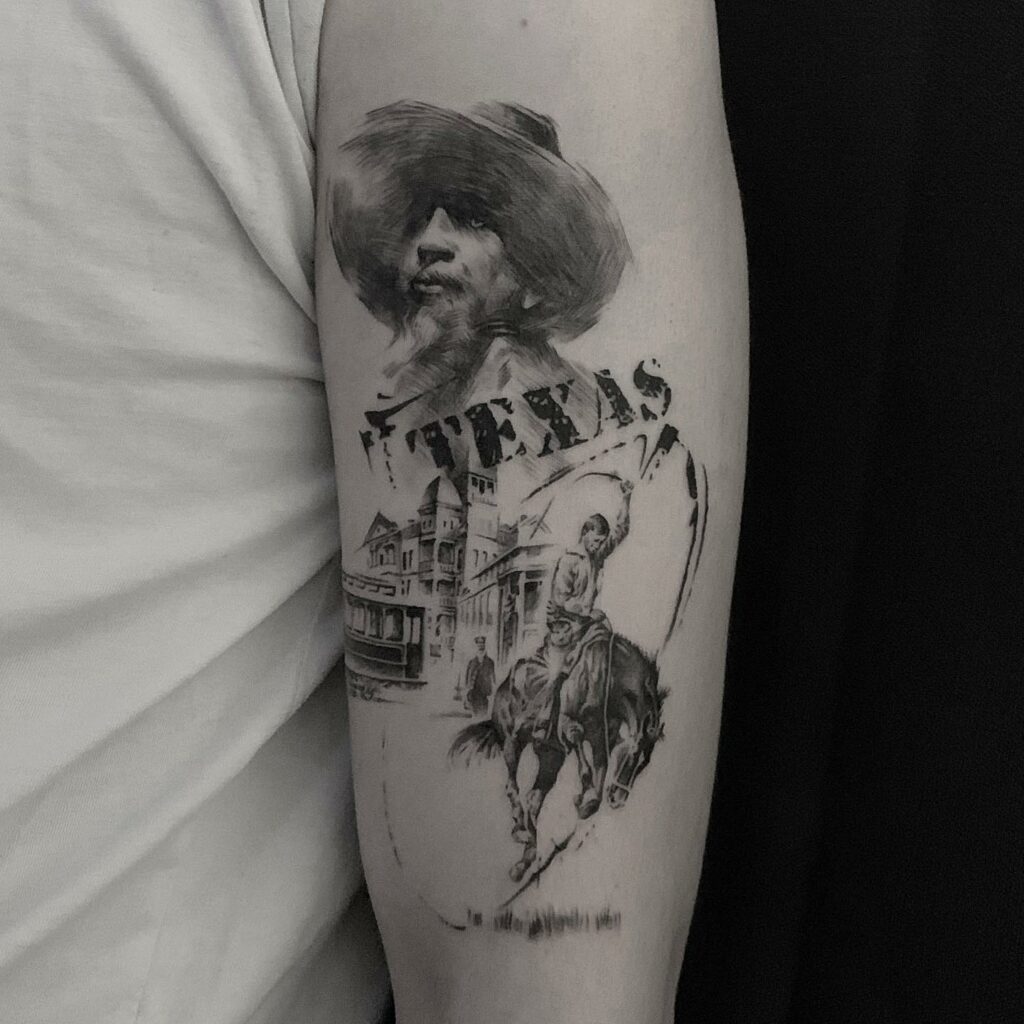 14+ Western Tattoo Ideas To Inspire You! 13 Texas - Wild West Tattoo