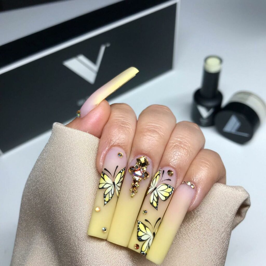 50 Latest February Yellow Nail Designs To Try in 2024! 46 Elegant Acrylic Yellow Nails