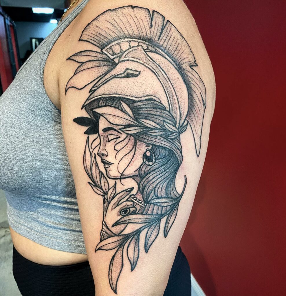 10+ Greek Goddess Tattoo Ideas That Will Blow Your Mind! 12 The Athena Tattoos