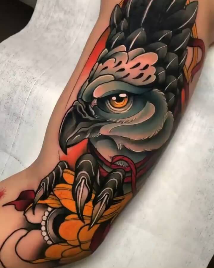 11+ Neo Traditional Eagle Tattoo Ideas That Will Blow Your Mind! 20 The Awe-inspiring Eagle Native American Tattoo Design